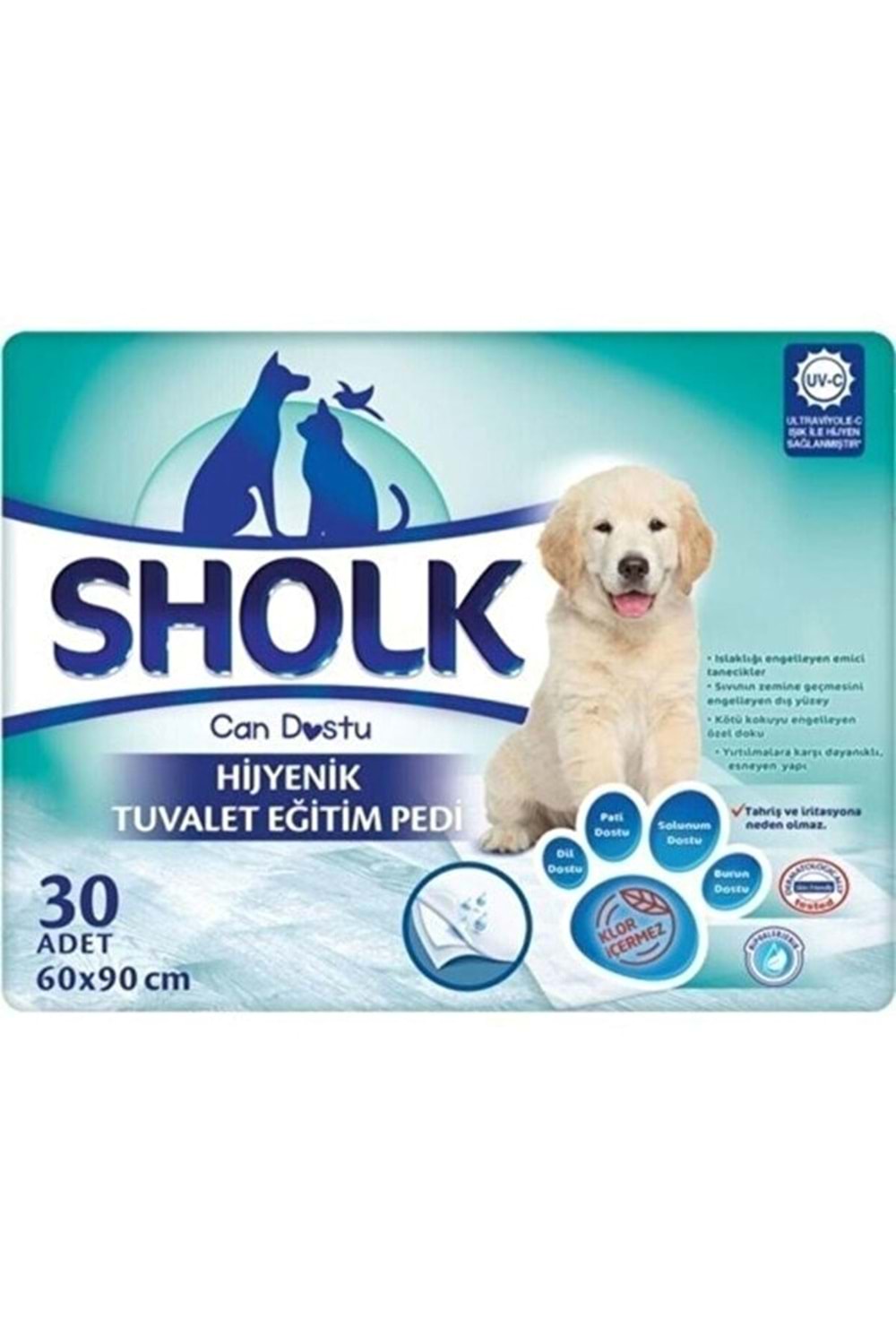 Sholk Köpek Eğitim Pedi 90x60cm 30lu Paket