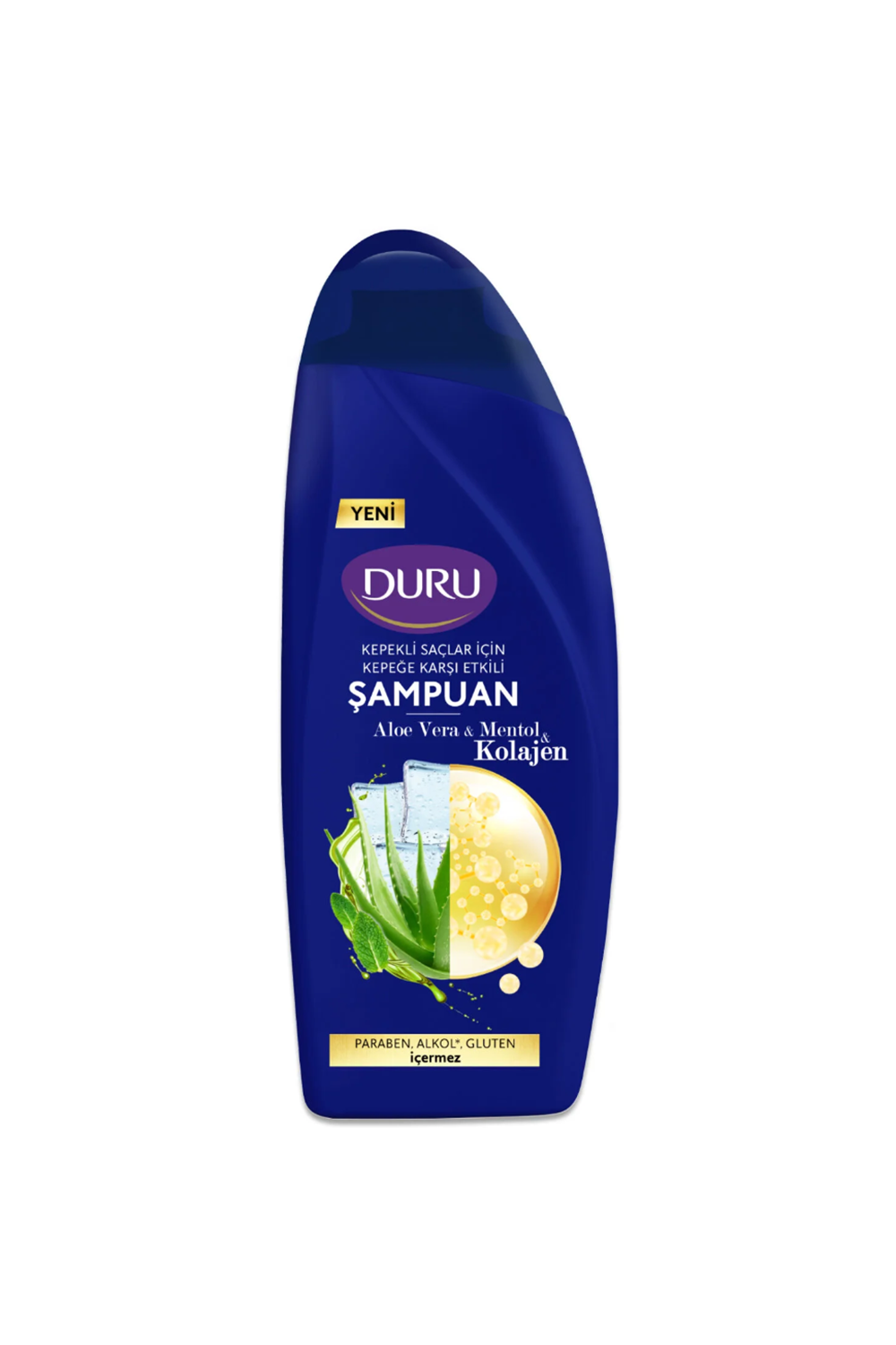Duru Aloe Vera&Mentol&Kolajen Kepeğe Karşı Etkili Şampuan 500 Ml