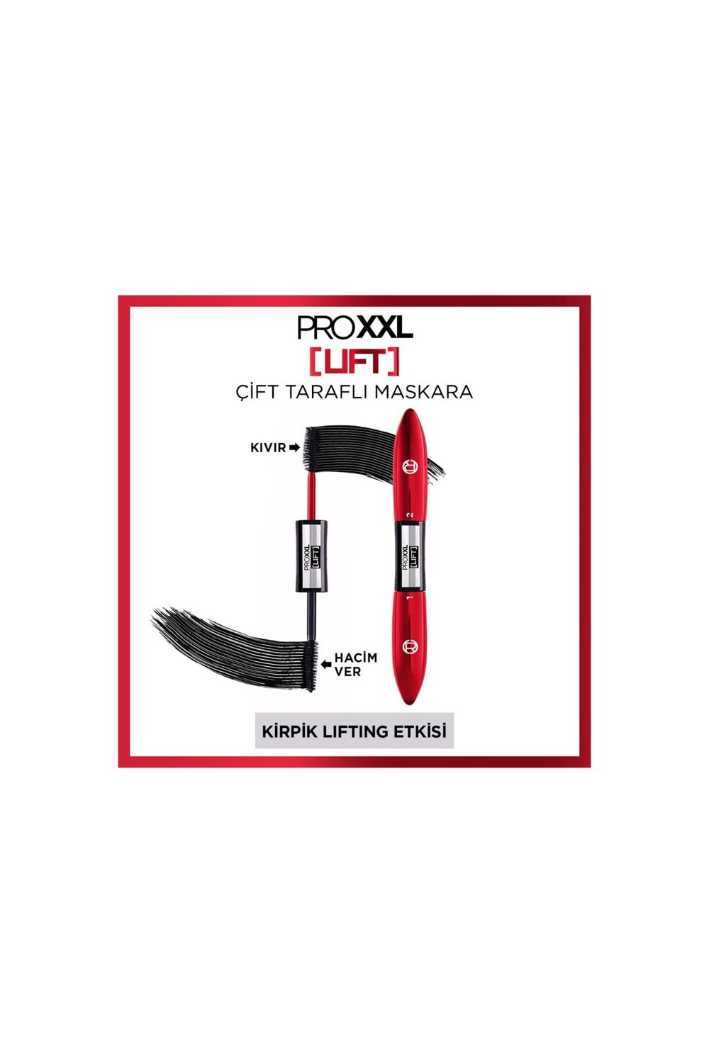 Loreal Paris Pro Xxl Lift Çift Taraflı Maskara - Kirpik Lifting Etkisi