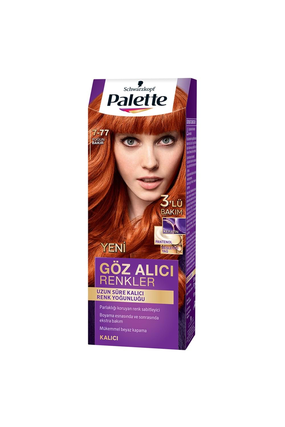 Palette Göz Alıcı Renkler Saç Boyası 7-77 Yoğun Bakır