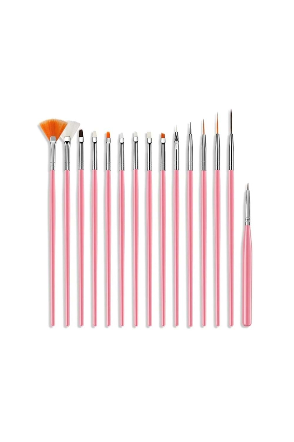 Nascita Pembe Tırnak Fırça Seti 15 li