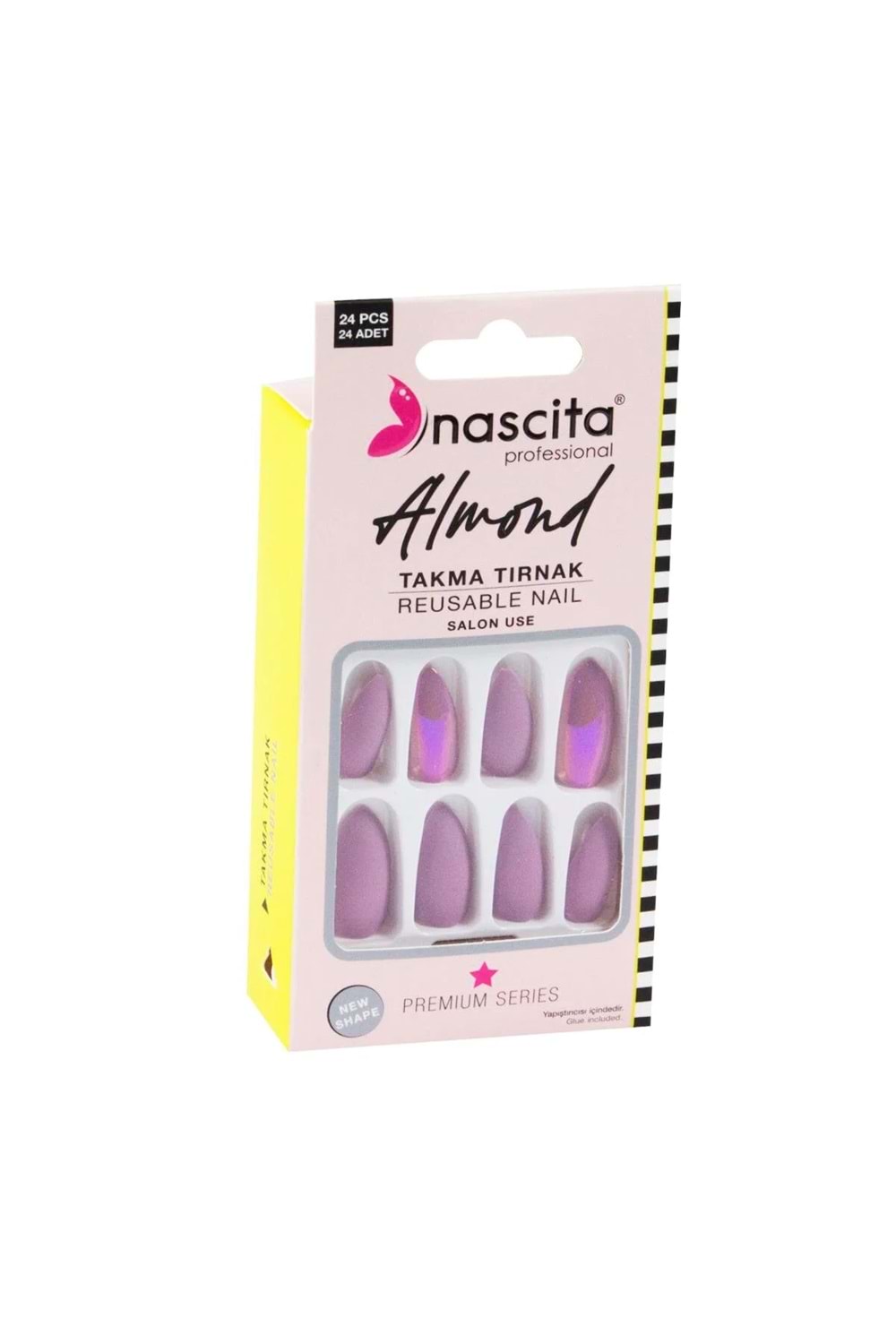 Nascita 24'lü Almond Renkli Takma Tırnak - 152