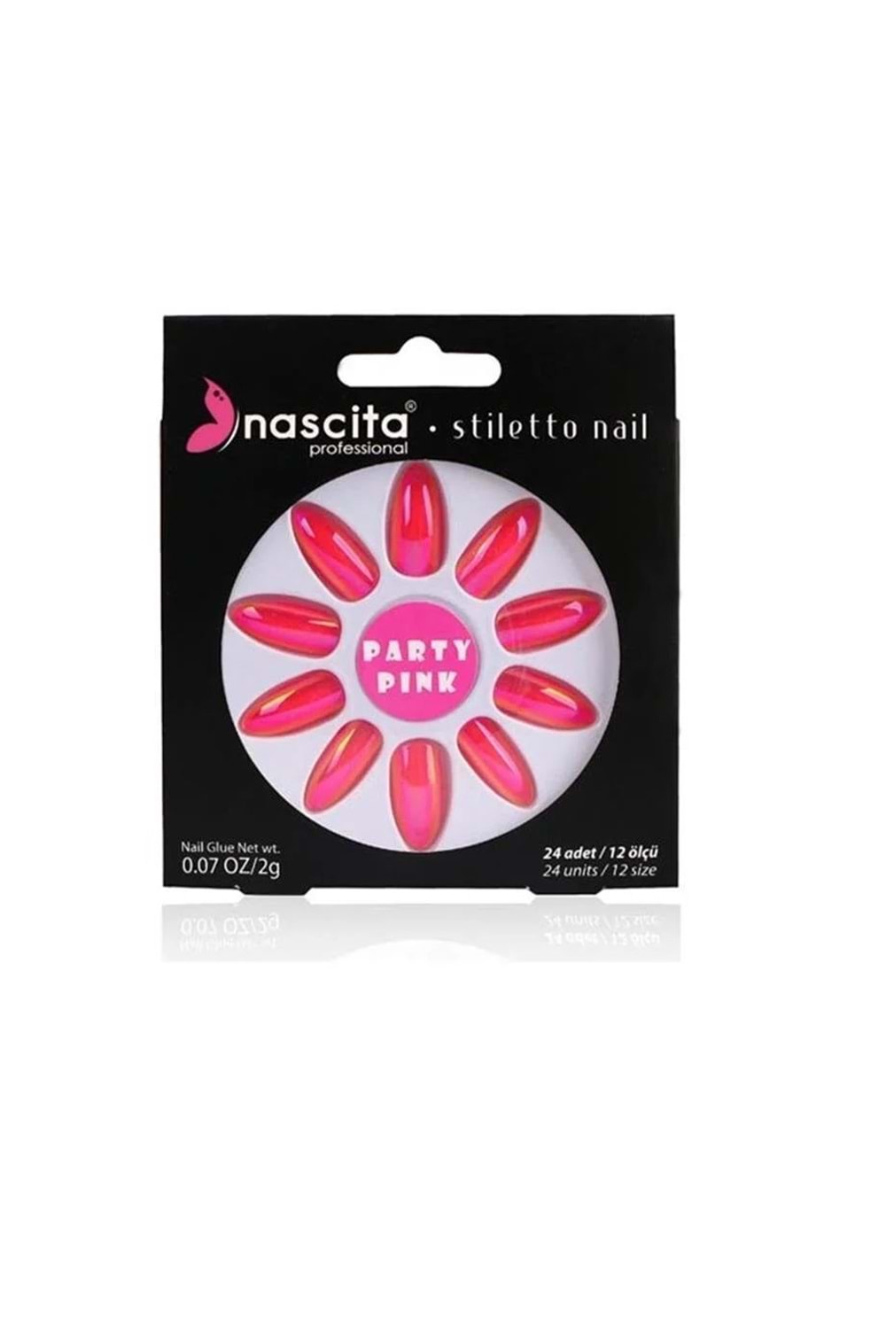 Nascita Stiletto Takma Tırnak Pear Metallic - 23