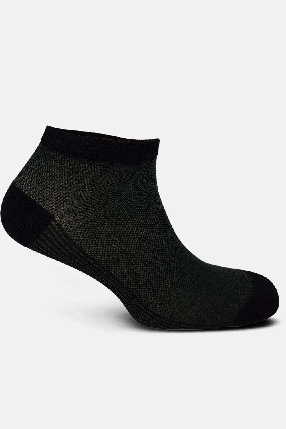 Aytuğ Erkek Dikey Çizgi Desenli Patik Çorap Modal