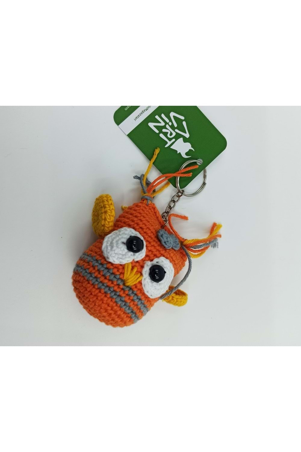 Amigurumi Organik Örgü Baykuş Anahtarlık