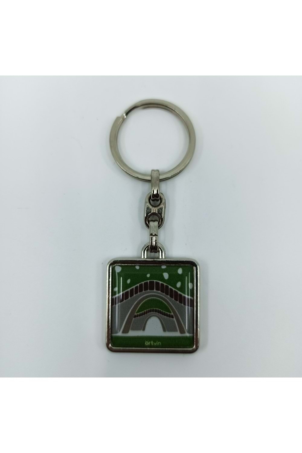 Arhavi Çifte Köprü Metal Mineli Anahtarlık