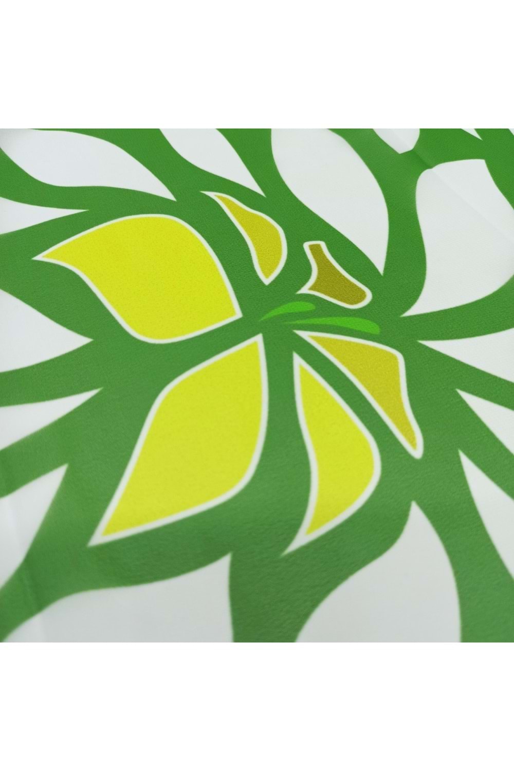 Artvin Zambağı Şifon Fular Yeşil 35X165 Cm