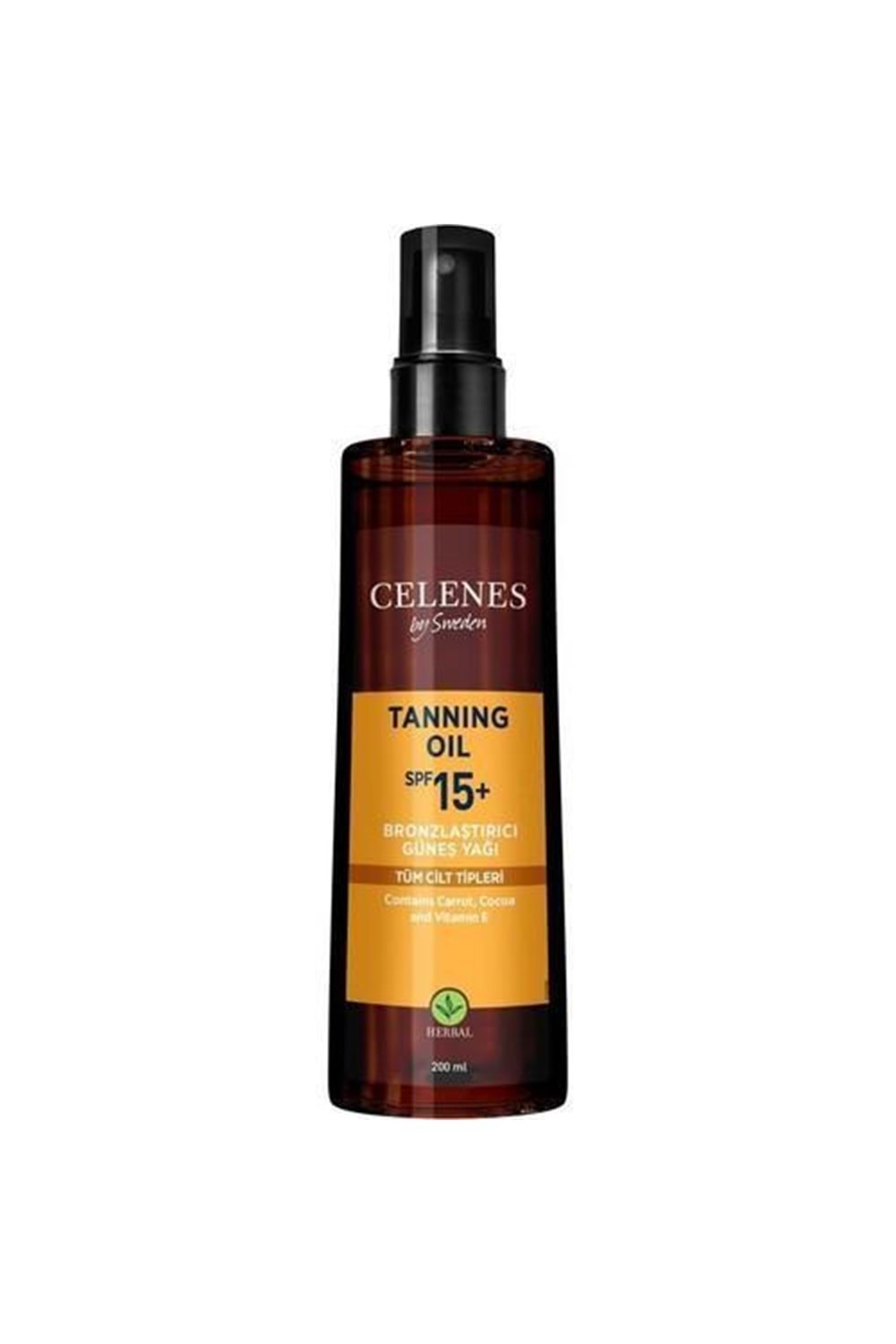 Celenes Herbal Tannıng Oil Spf 15 Bronzlaştırıcı 200 Ml