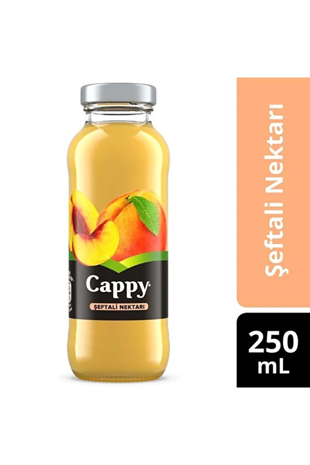 Cappy Şeftali Meyve Suyu Cam Şişe 250 ml
