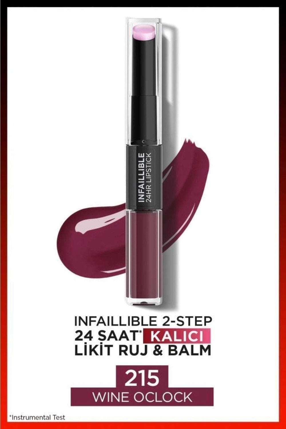 Loreal Paris Infaillible 2-step 24 Saat Kalıcı Likit Ruj & Balm - 215 Wine Oclock
