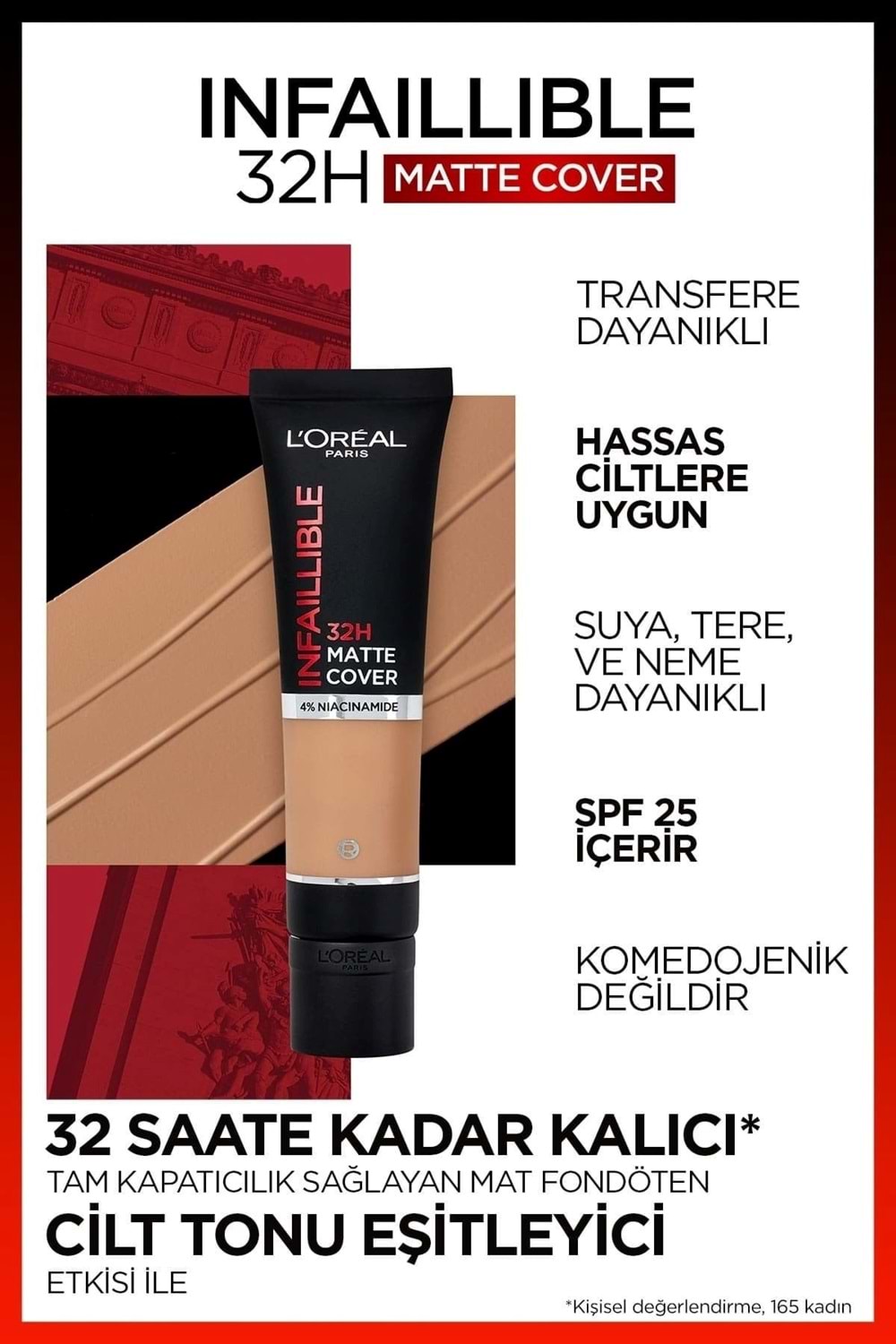 Loreal Paris Infaillible 32h Matte Cover Yüksek Kapatıcı Fondöten - 175 Soğuk Alt Ton