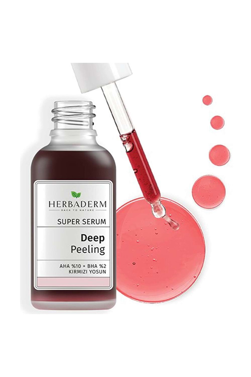 Herbaderm Super Serum AHA Kırmızı Peeling 30 ml
