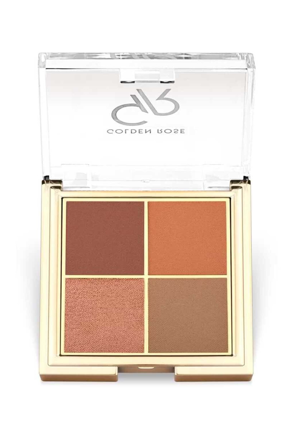 Golden Rose Quattro Eyeshadow Palette 05 Red Brick