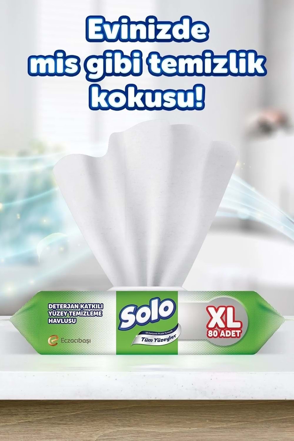 Solo Tüm Yüzeyler Islak Temizleme Havlusu Xl 80 Yaprak