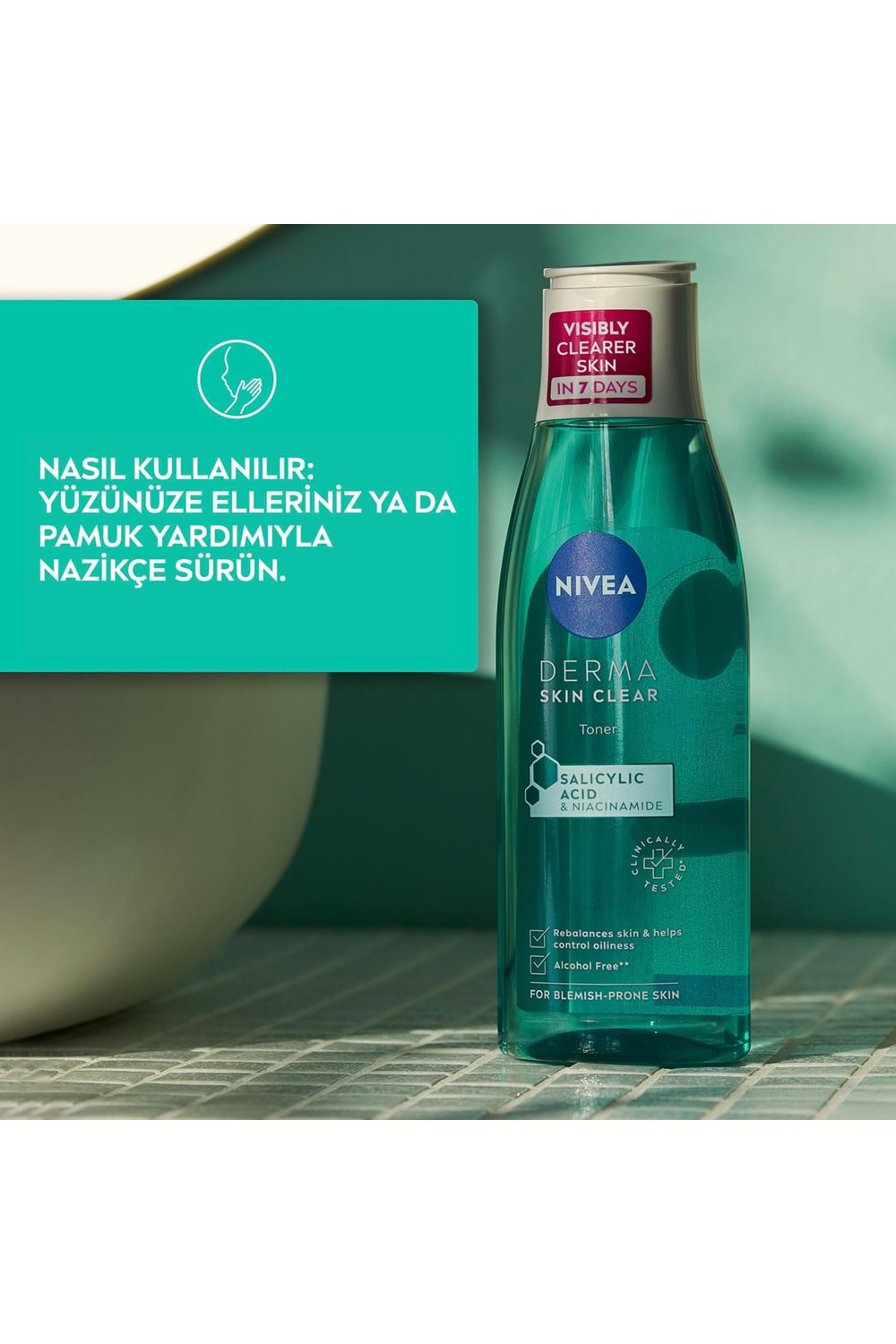 Nivea Derma Skin Clear Sivilce Karşıtı Niasinamid Ve Salisilik Asit (BHA) Tonik 200ml