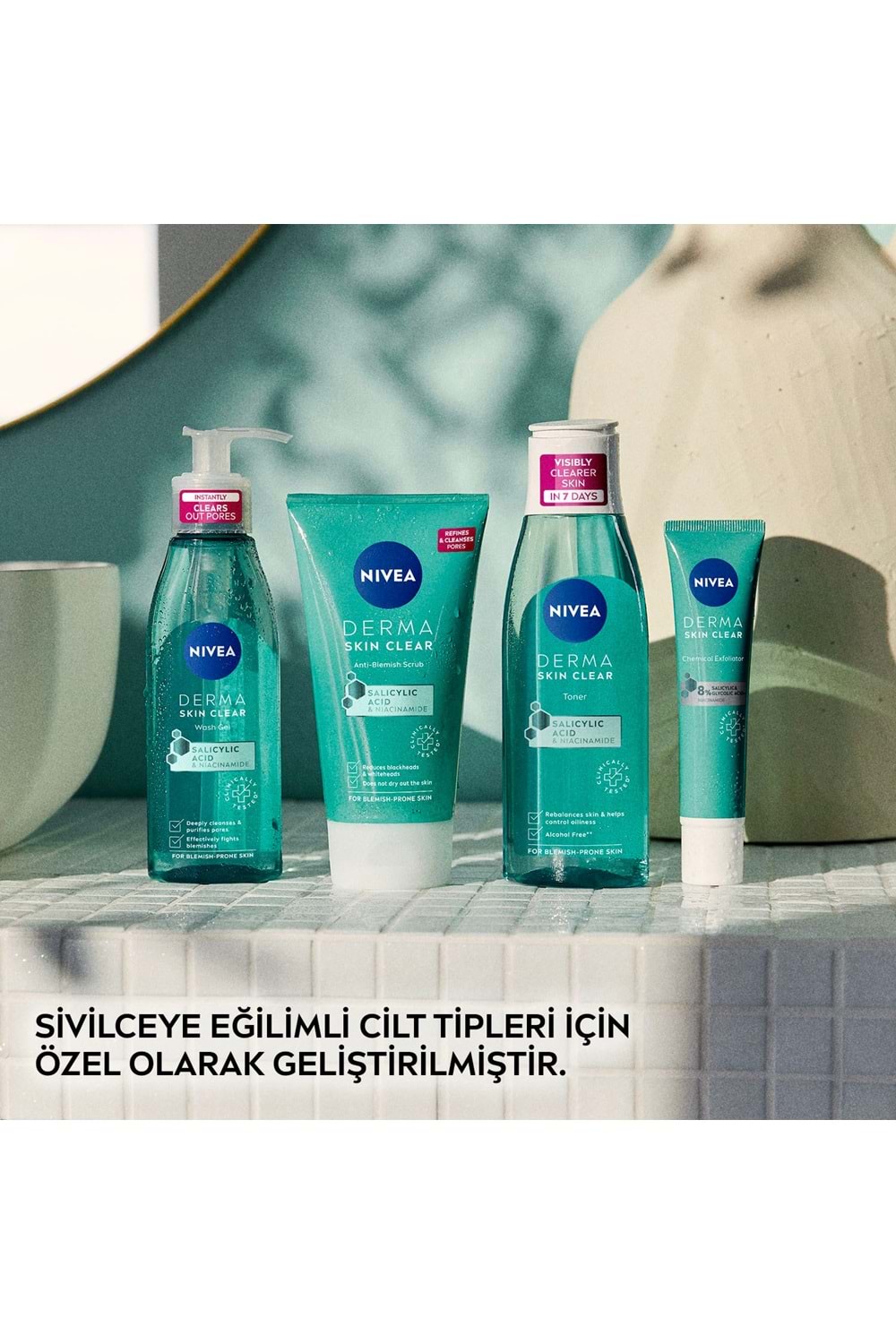Nivea Derma Skin Clear Sivilce Karşıtı Yüz Temizleme Jeli 150ml