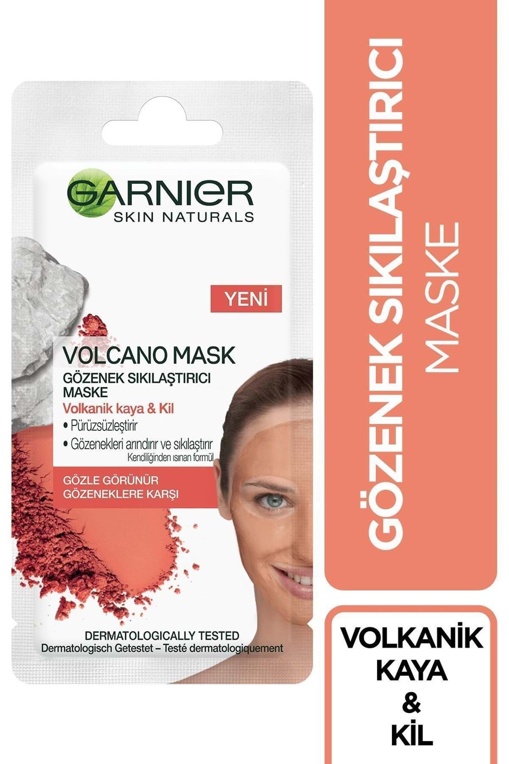 Garnier Volkanik Kaya & Kül Içeren Gözenek Sıkılaştırıcı Maske 8 ml