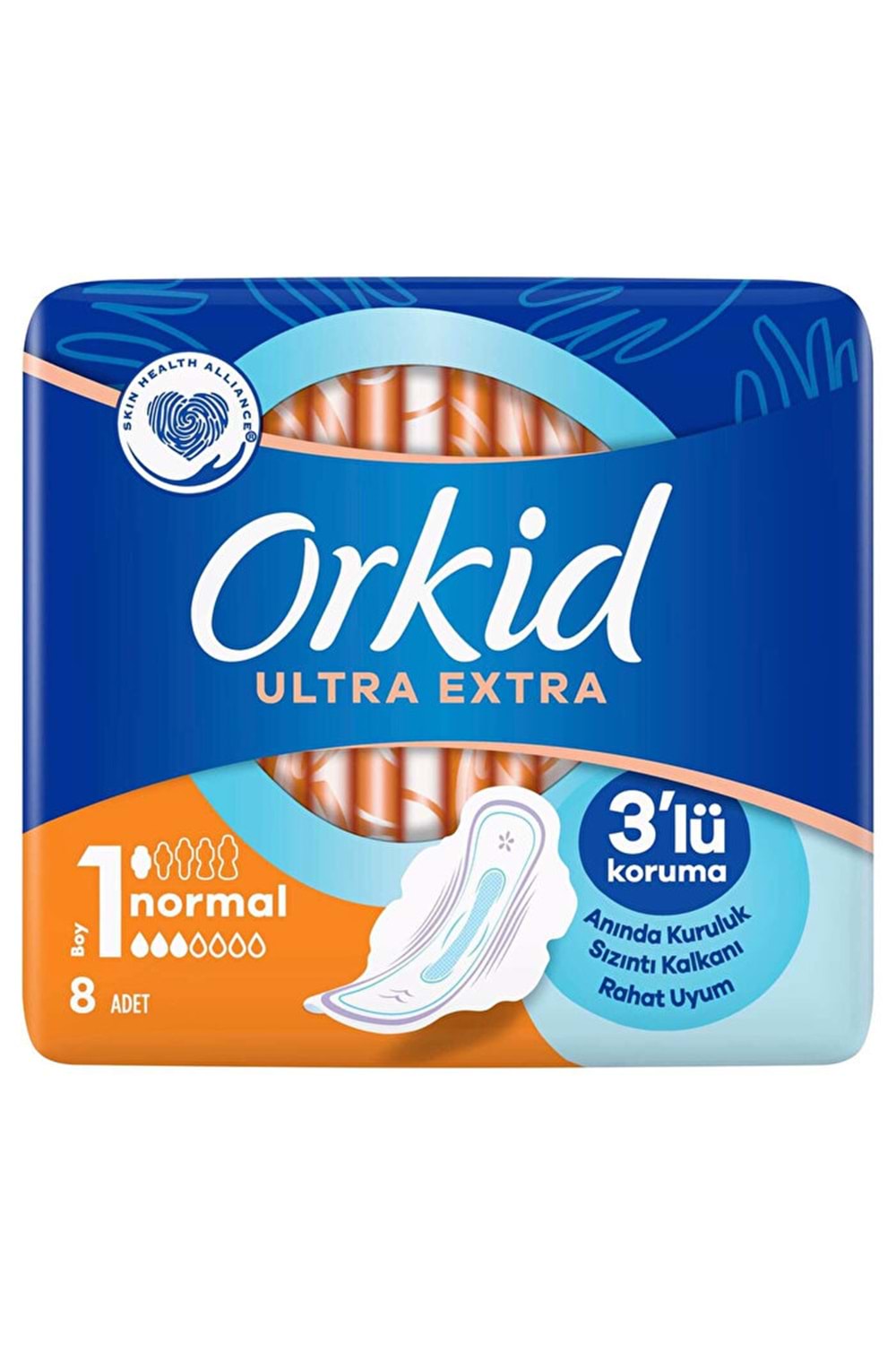 Orkid Hijyenik Ped Ultra Extra Normal 8'li