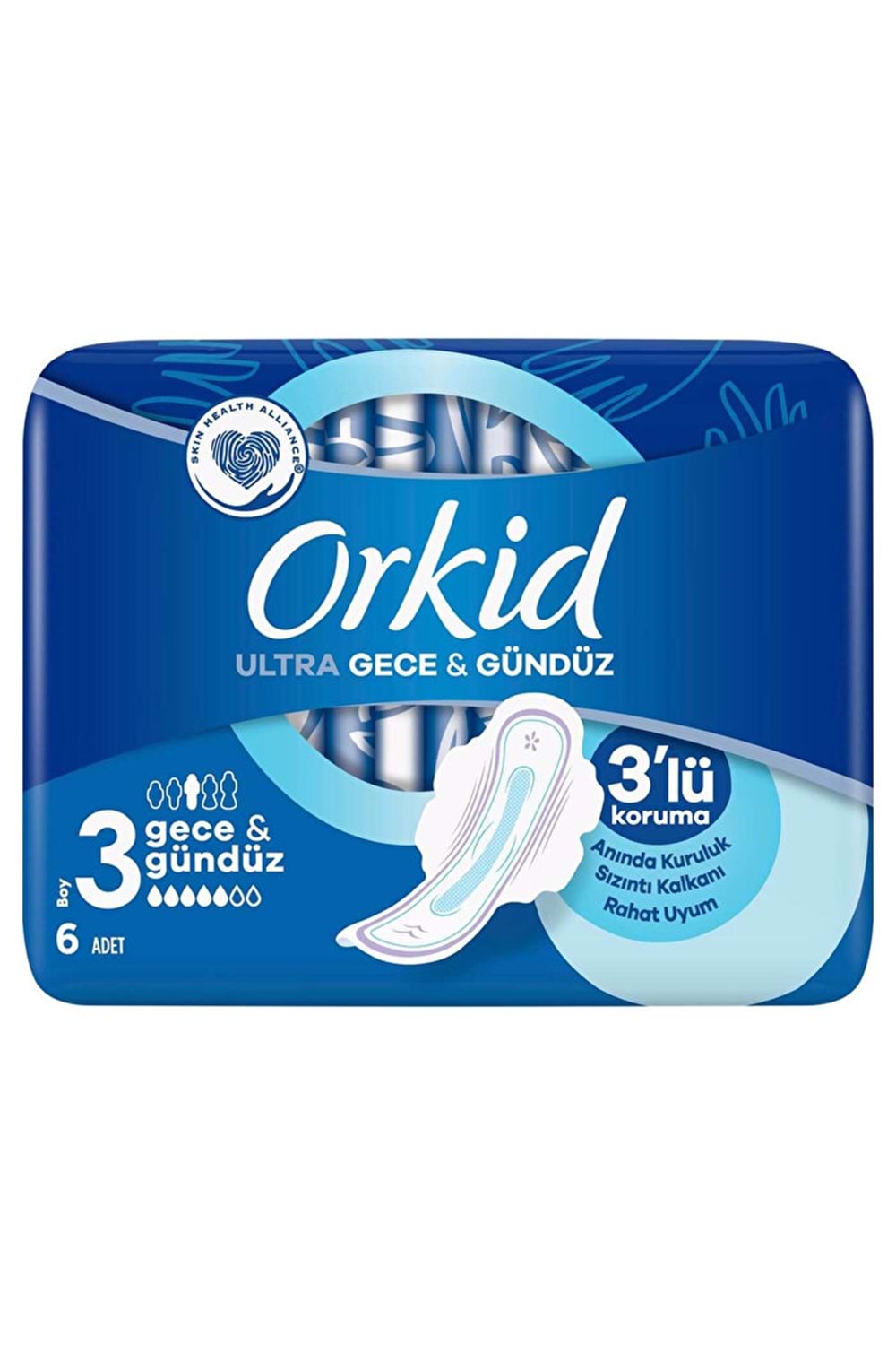 Orkid Hijyenik Ped Ultra Gece 6'lı