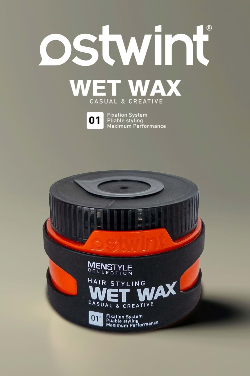 Ostwint MenStyle Collection Saç Şekillendirici Wax No : 1 Wet Wax 150 ml.