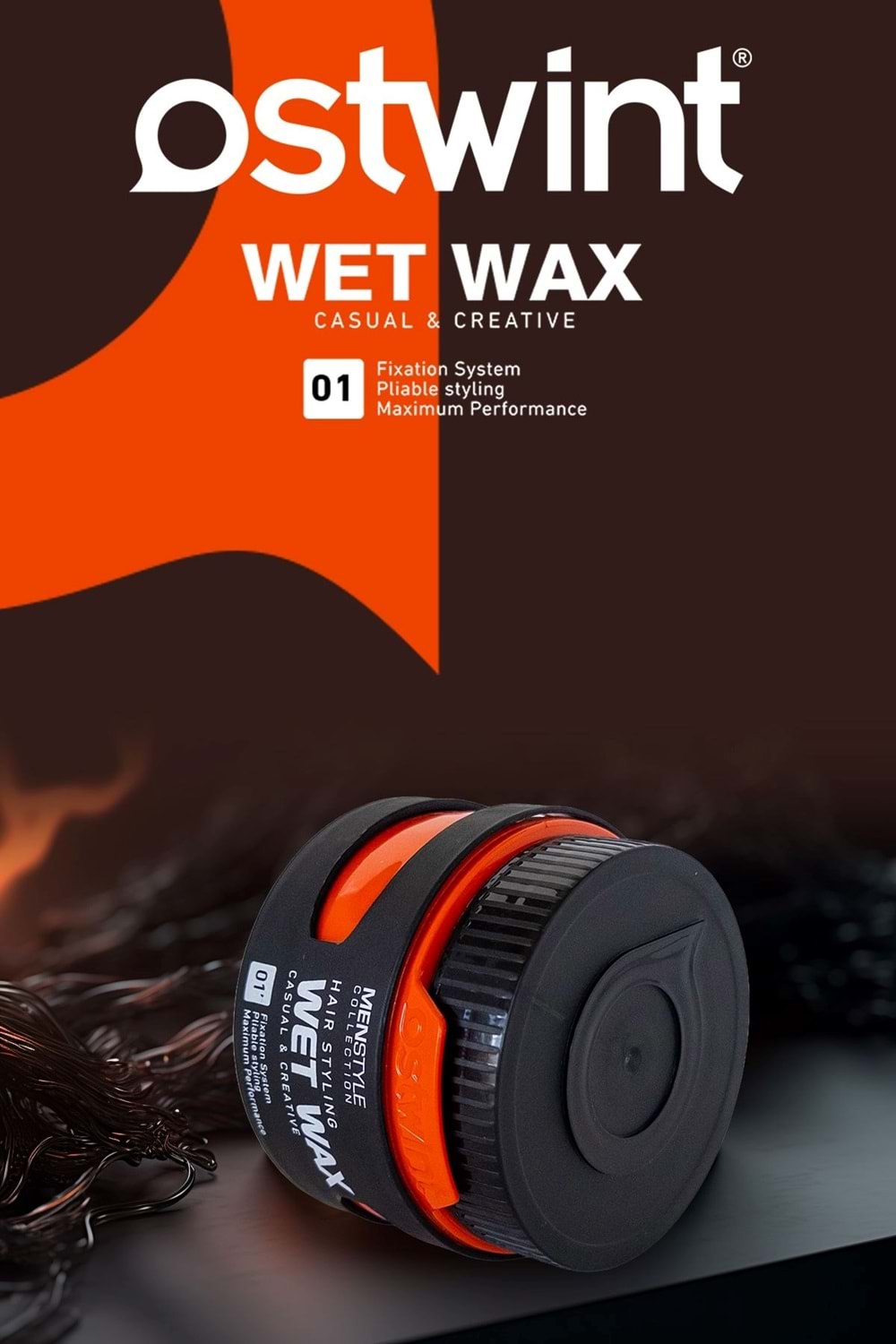 Ostwint MenStyle Collection Saç Şekillendirici Wax No : 1 Wet Wax 150 ml.