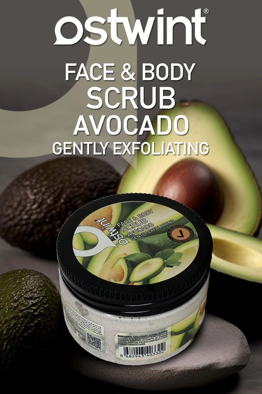 Ostwint Yüz ve Vücut Scrub Peeling Jel Avokado 300 ml