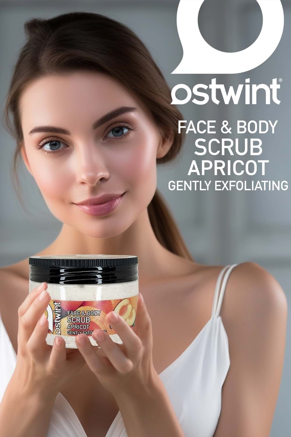 Ostwint Canlandırıcı Tüm Cilt Tipleri için Kayısı Kokulu Vücut Kremi 300 ml