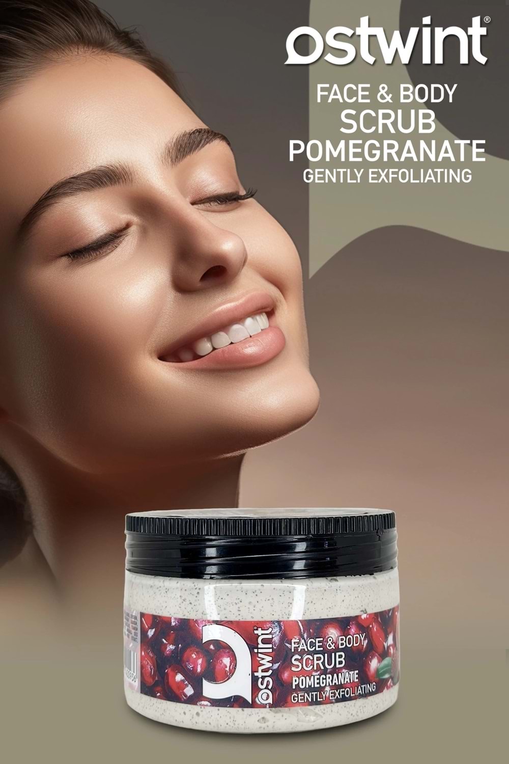 Ostwint Yüz ve Vücut Scrub Jel Nar 300ML
