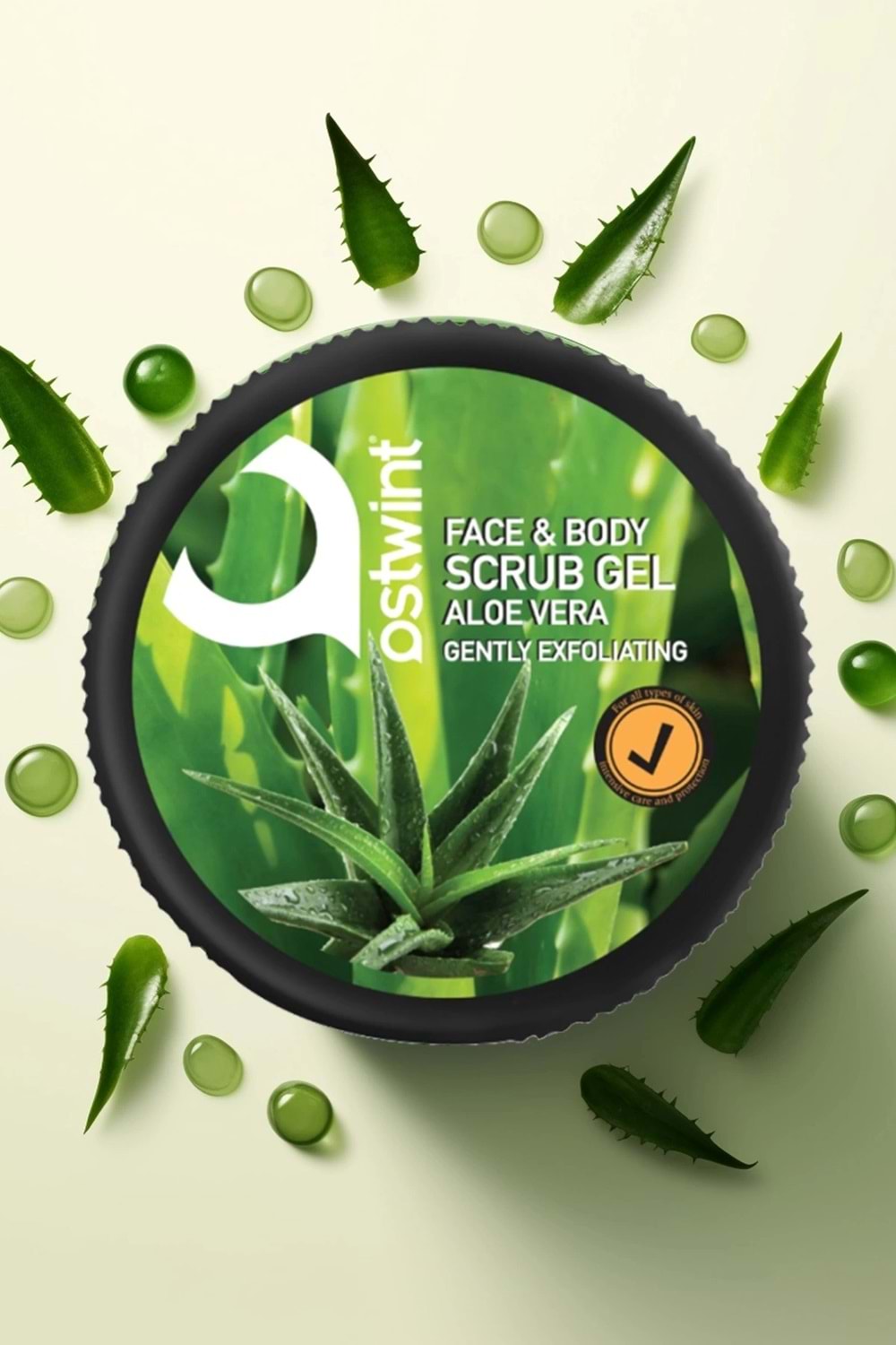 Ostwint Scrub Jel Aloe Vera Özlü Yüz ve Vücut Peelingi 300 ml