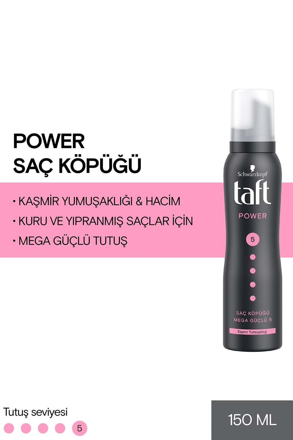 Taft Power Kaşmir Saç Köpüğü 150 ml
