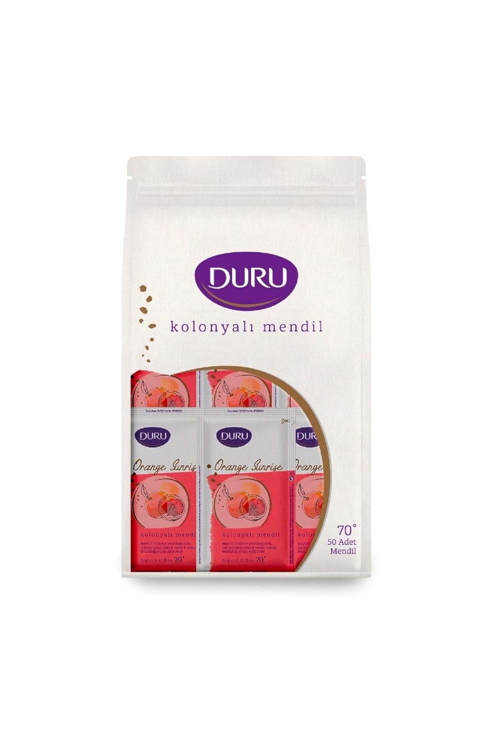 Duru Kolonyalı Mendil Immersive 50 Adet 1 Paket DOYPACK