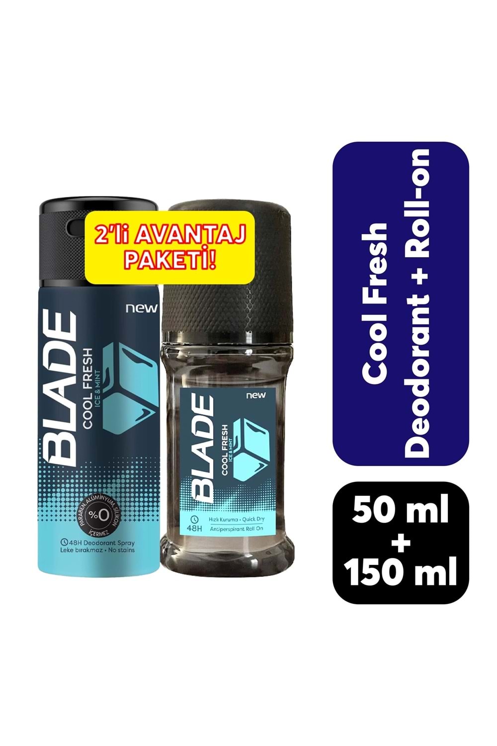 Blade Cool FreshDeodorant 150 ml +Cool Fresh Roll-on 50 ml