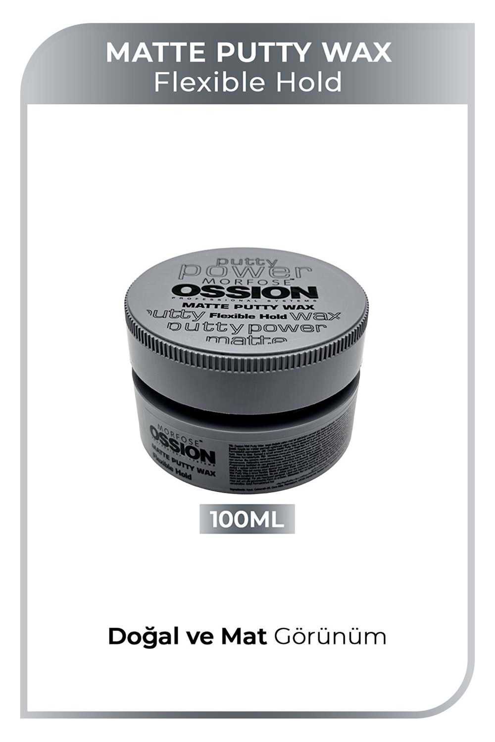 Morfose Ossion Flexible Hold Putty Kremsi Mat Wax 100 ml