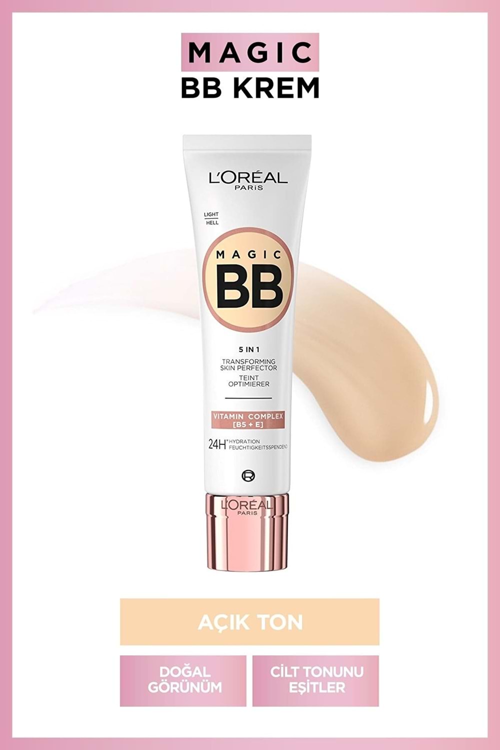 Loreal Paris Renkli Nemlendirici Magic BB Krem 02 Light