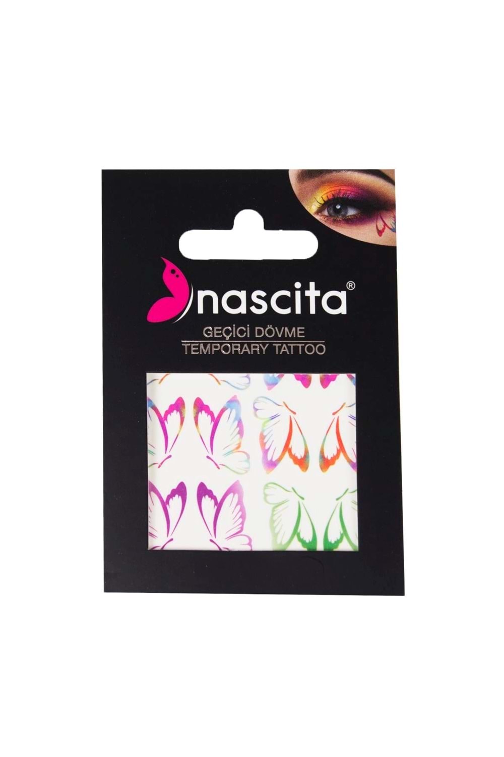 Nascita Yüz Sticker Geçici Dövme Butterfly Sticker - 16