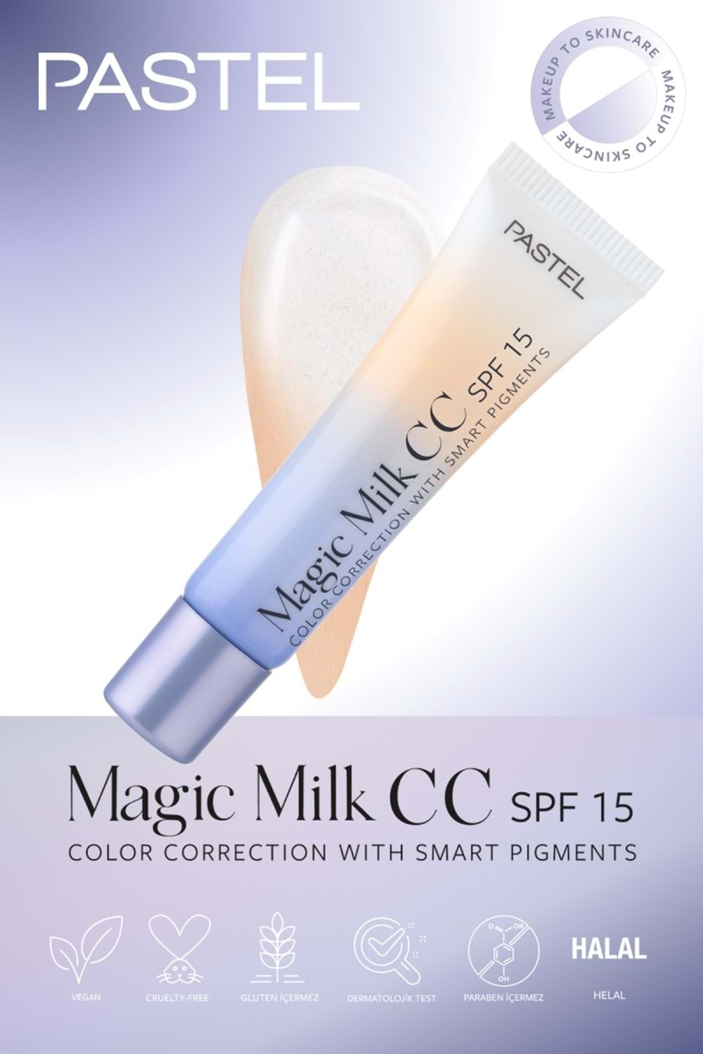 Pastel Magic Milk CC SPF 15 - Cilt Tonu Eşitleyici SPF 15 CC Krem 50 Light Medium