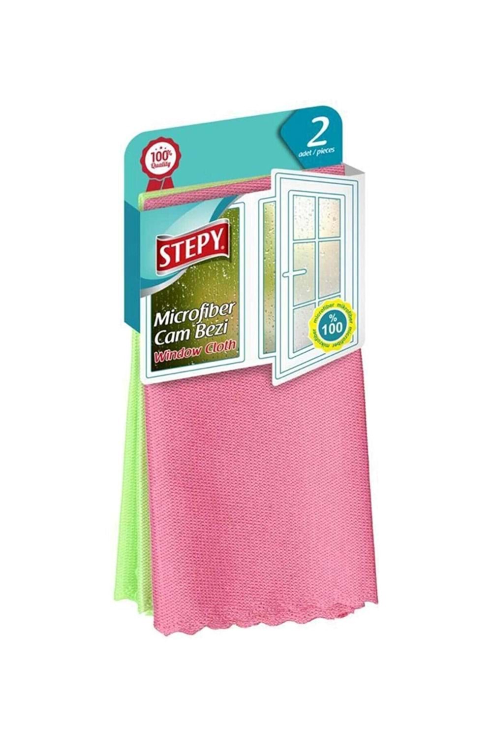 Stepy Mikrofiber Cam Bezi 2'li Paket