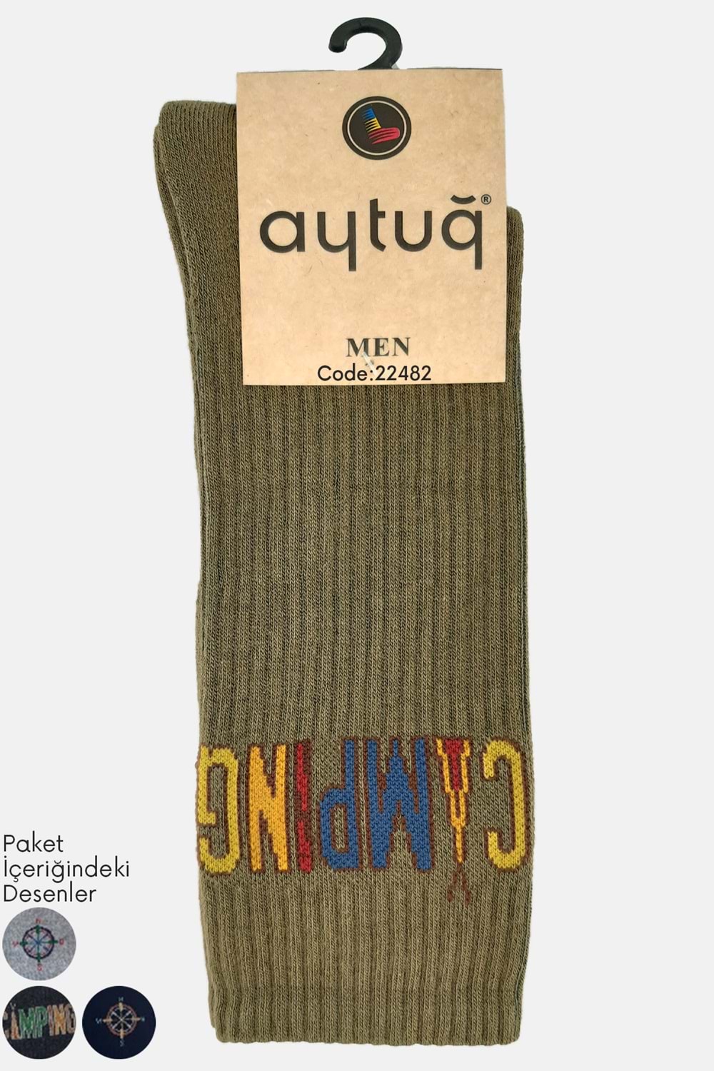 Aytuğ Erkek Soket Çorap Pamuk 1 Adet - Asorti Renk