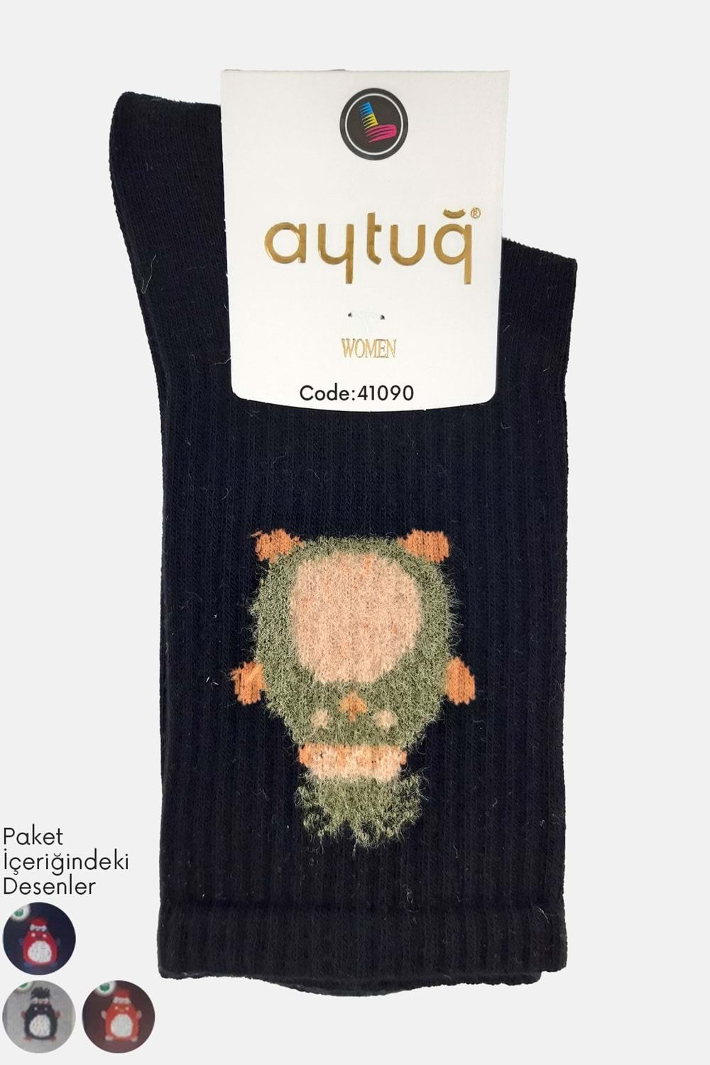 Aytuğ Kadın Dikişsiz Soket Çorap Modal 1 Adet - Asorti Renk