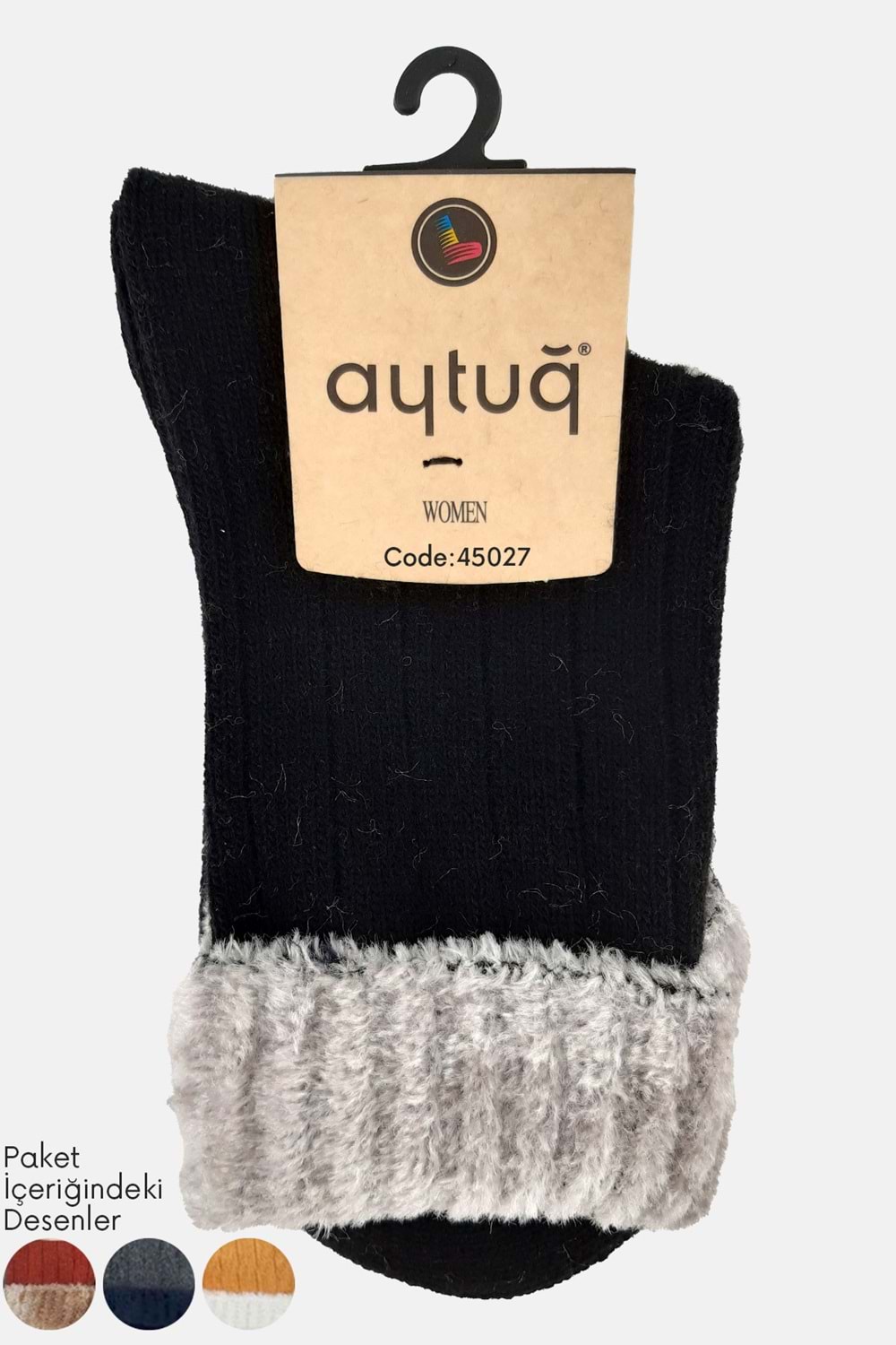 Aytuğ Kadın Soket Çorap Lambswool 1 Adet - Asorti Renk