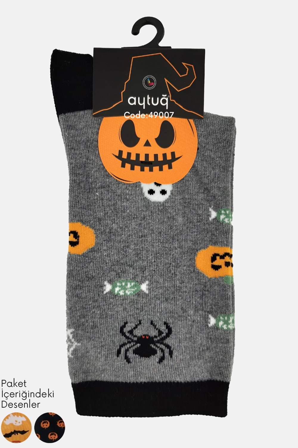 Aytuğ Kadın Soket Çorap Pamuklu 1 Adet - Asorti Renk