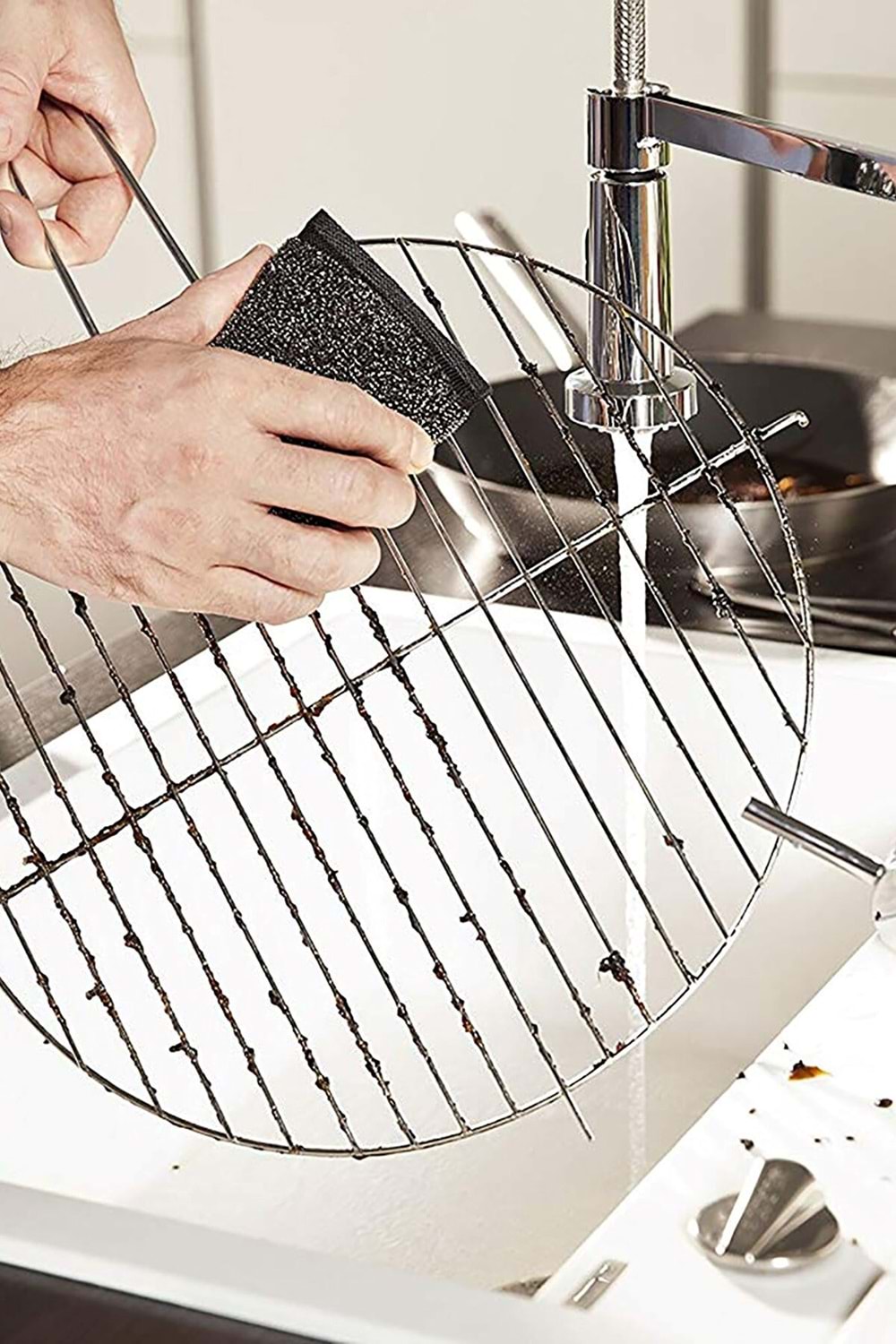 Vileda 2'li Glitzi Power Inox Çelik Bulaşık Teli