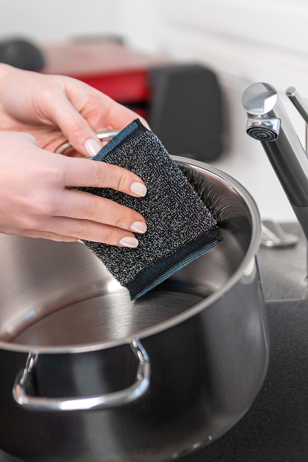 Vileda 2'li Glitzi Power Inox Çelik Bulaşık Teli