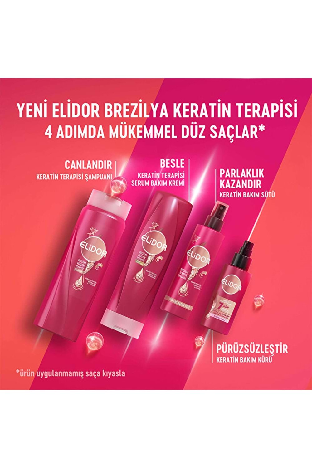 Elidor Brezilya Keratin Terapisi Saç Bakım Şampuanı 400 ml