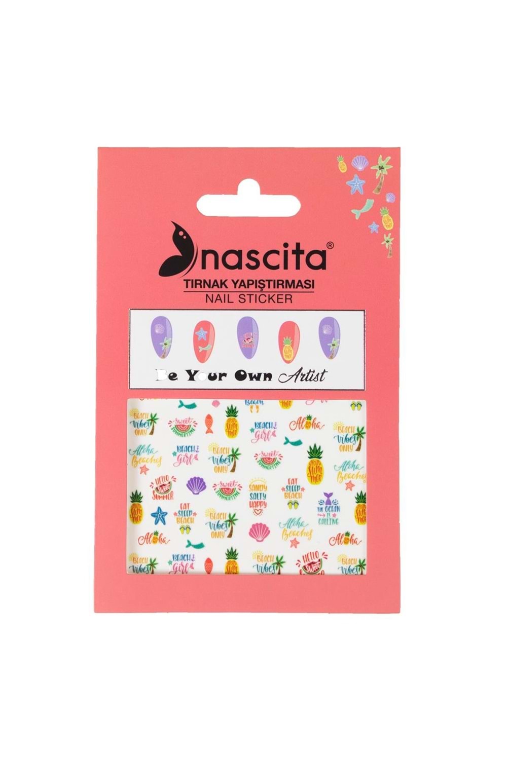 Nascita Beach Tırnak Sticker - 06