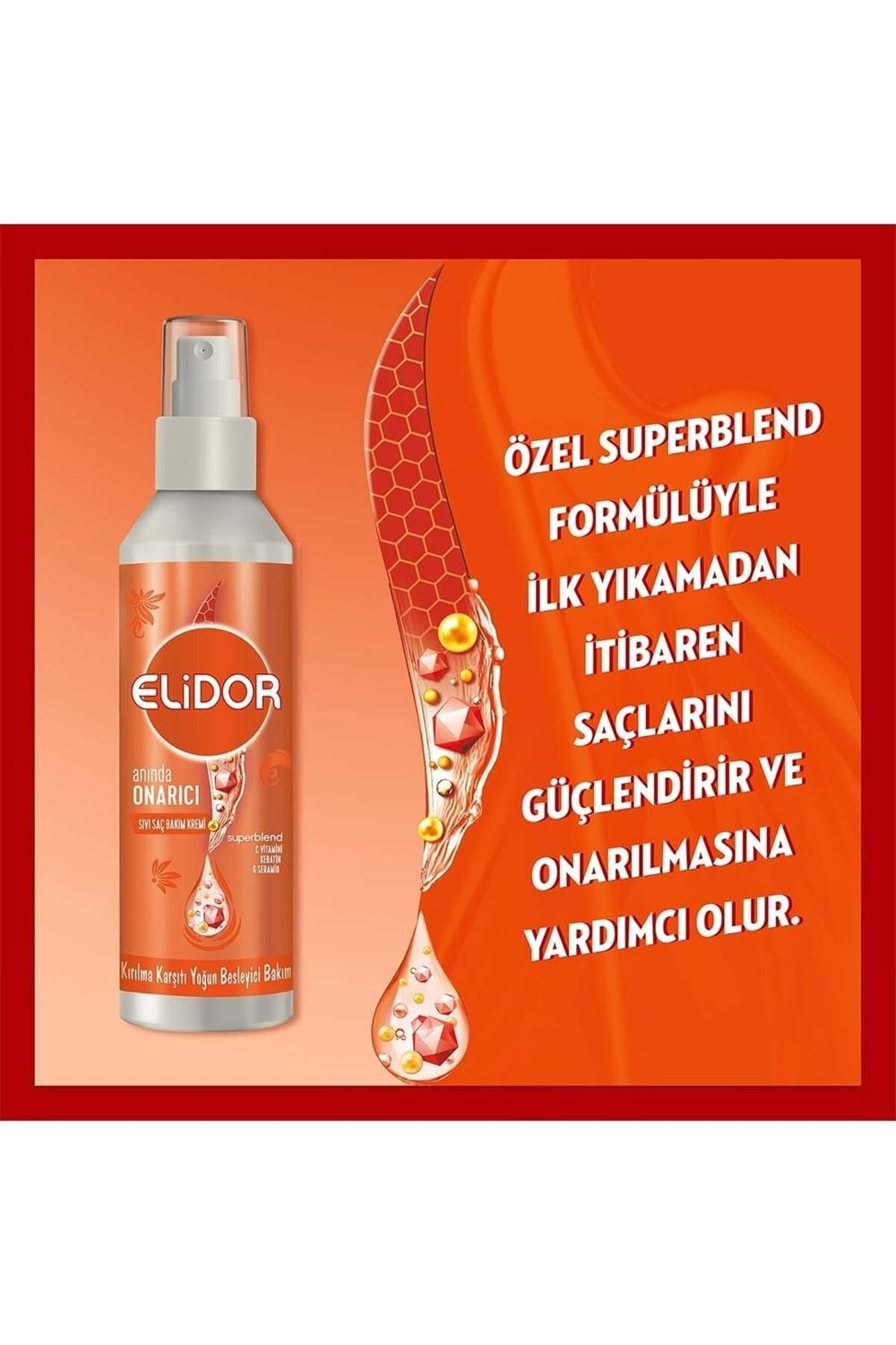 Elidor Superblend Sıvı Saç Bakım Kremi Anında Onarıcı Kırılma Karşıtı Yoğun Besleyici 200 Ml