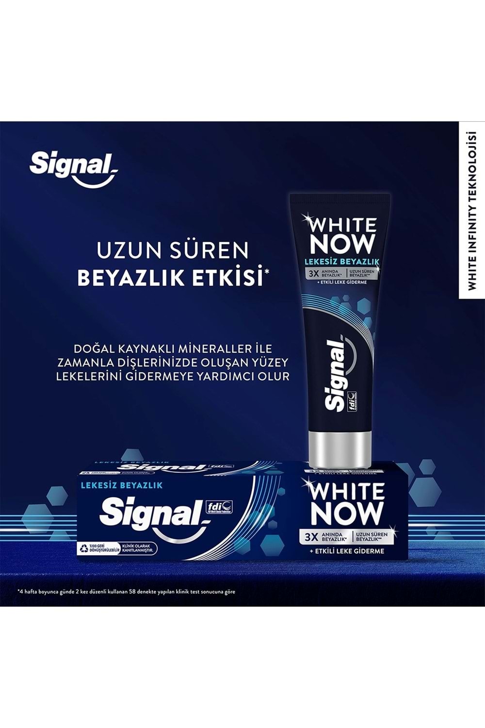 Signal White Now Leke Karşıtı Kahve Ve Sigara Içenler Için Beyazlatıcı Diş Macunu 75 ml