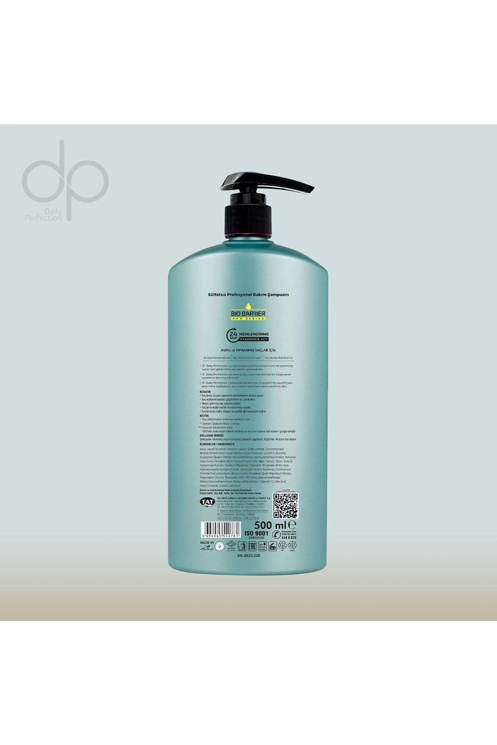 Dp Bio Barrier 24 Saat Nemlendirici Şampuan 500 ml