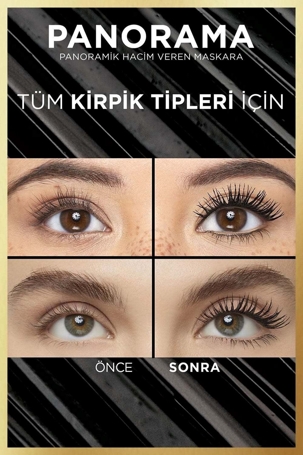 Loreal Paris Panorama Hacim Veren Maskara Siyah