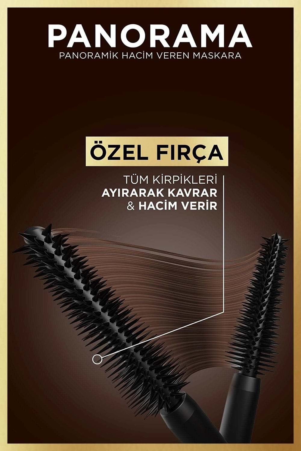 Loreal Paris Panorama Hacim Veren Maskara Kahverengi